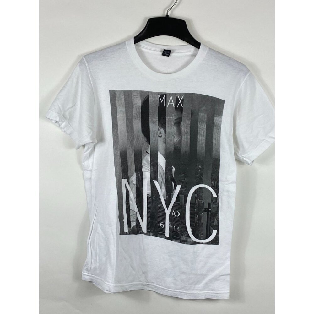 Tultex NYC New York City MAX Schneider Graphic Tee Shirt White Medium E818